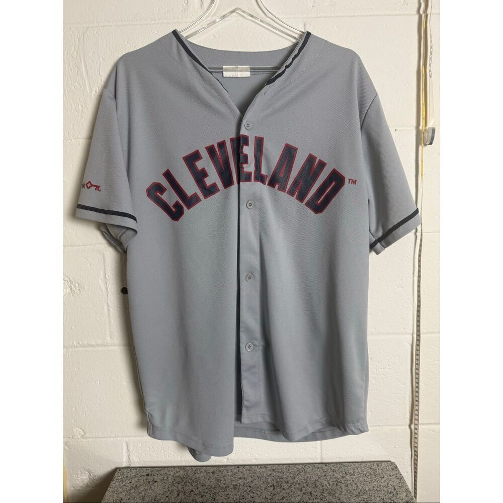Cleveland Indians Kipnis #22 Gray Baseball Jersey Men’s XL Match Up MLB Button F